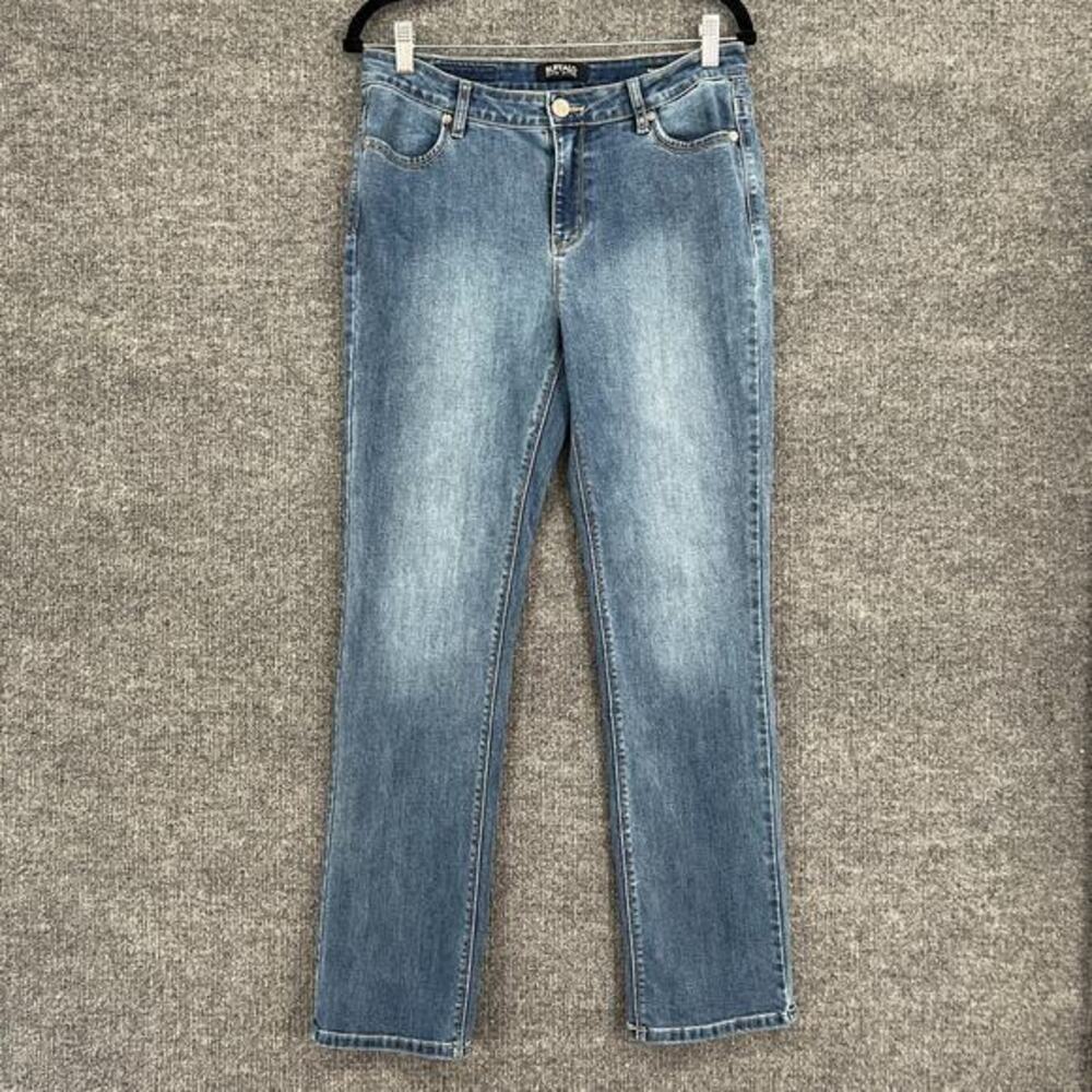 Buffalo David Bitton Womens Boulevard Jeans Size 8 Mid Rise Straight Leg Stretch